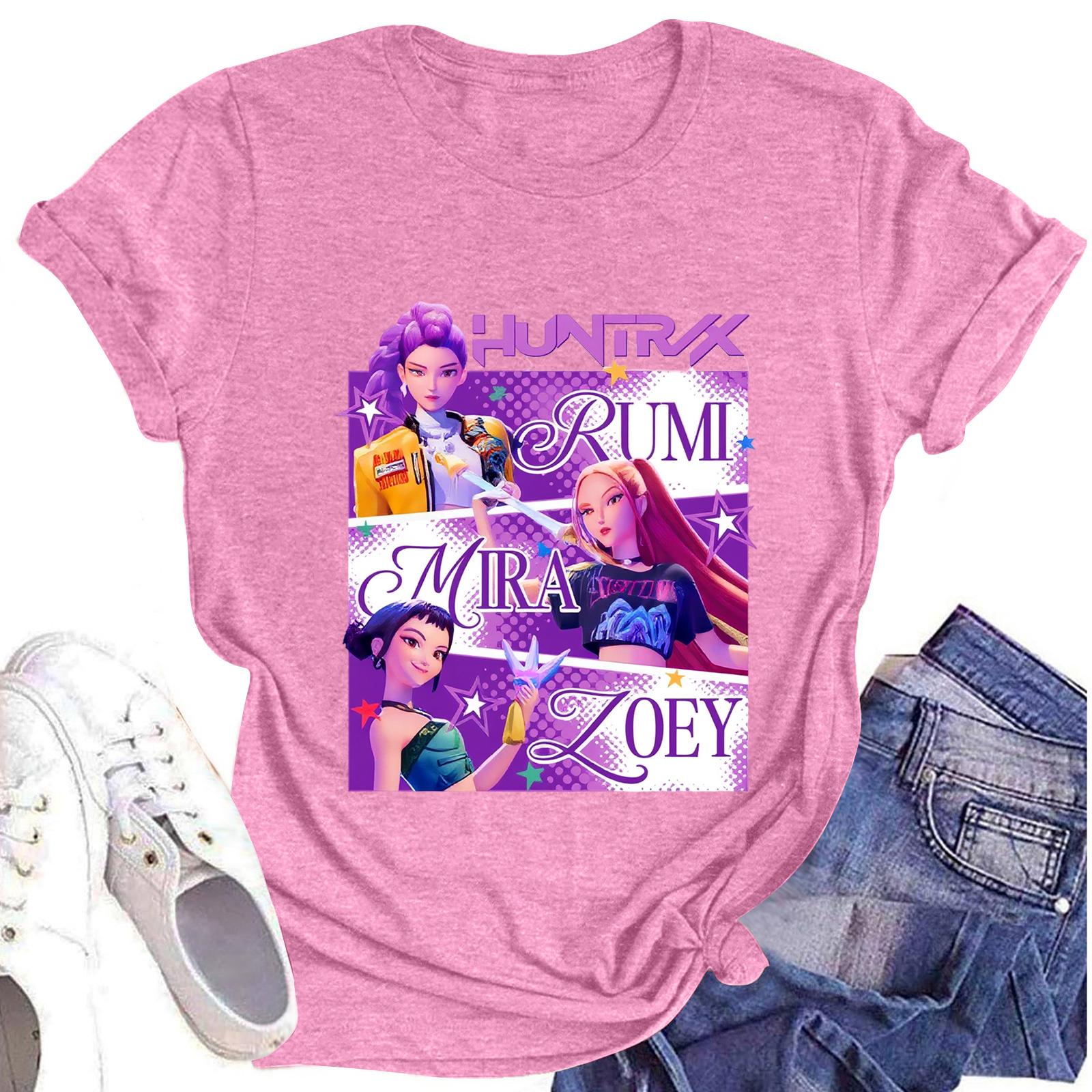 

Женские повседневные праздничные топы с коротким рукавом и круглым вырезом в стиле ретро с коротким рукавом, летние повседневные топы M розовый