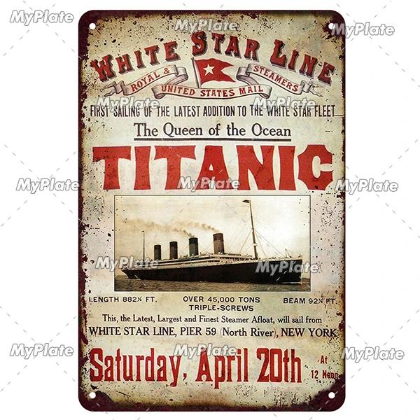 [MaPalte] Vintage Klassischer Film Titanic Metallschild Blechschild Café Dekoration Plakette Heim Wanddeko Barschild Heimdeko Poster
