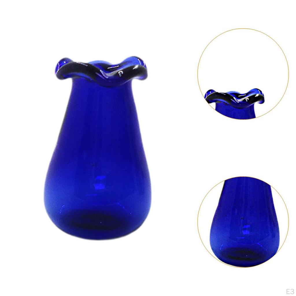 3 Pack of Dollhouse Vases 1/12 Scale Micro Flower Holders for Creative Play and Decoration