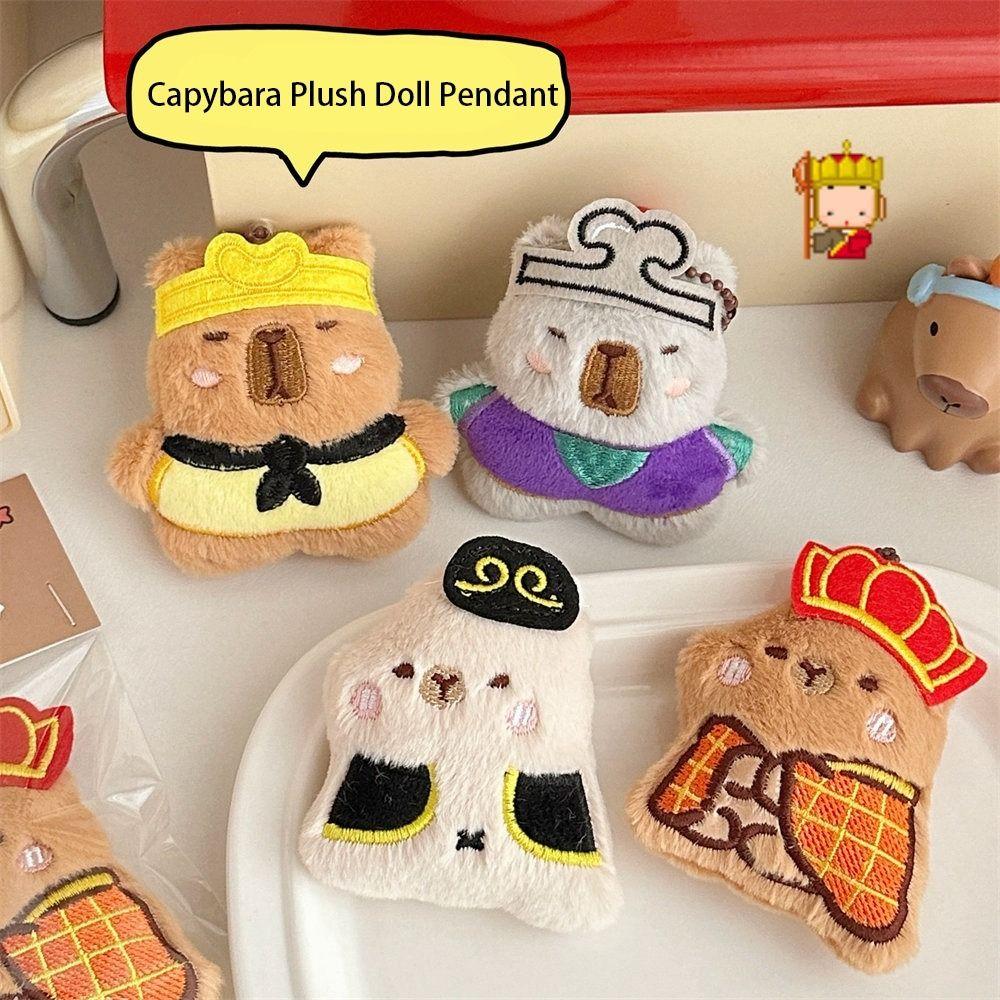 

Путешествие на Запад Капибара плюшевая игрушка брелок Monkey King Capibara Fluffty Doll Students Style 1