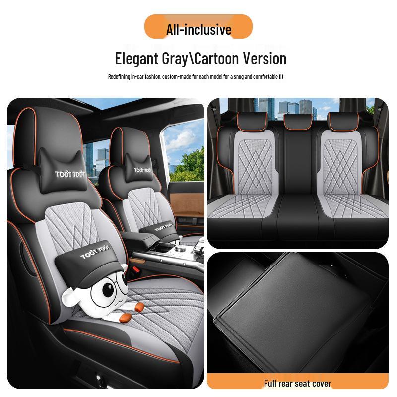 Jetour Shanhai T2 Full Leather Car Seat Cushion - Universal, All-Season Model