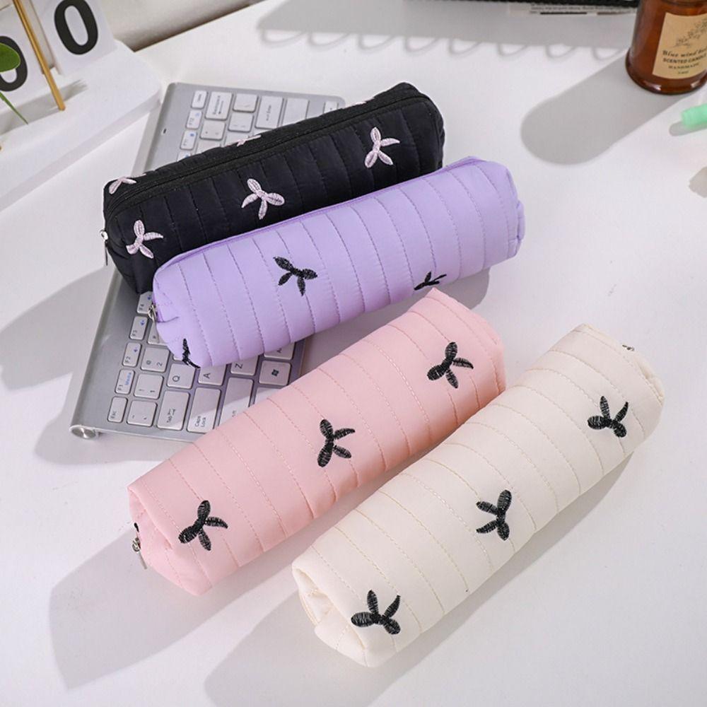 Zipper Pen Bag Soft Touch Stationery Bag New Pencil Case  School Supplies