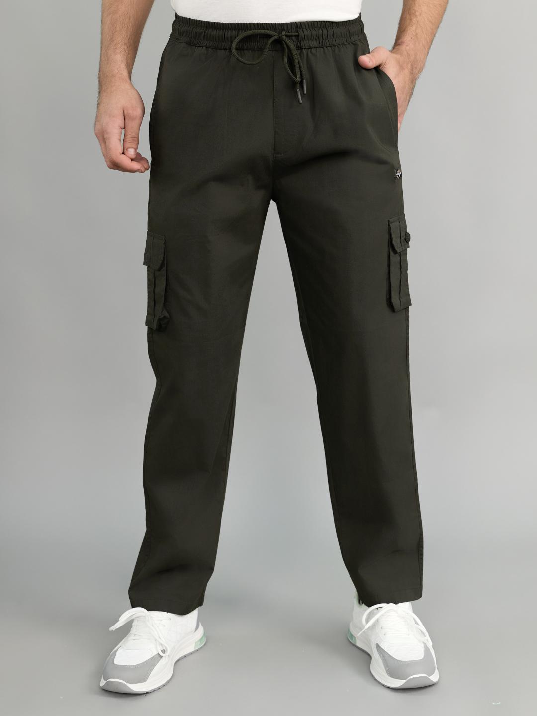 Мужские однотонные брюки Monte Carlo Regular Fit 3XL оливковый