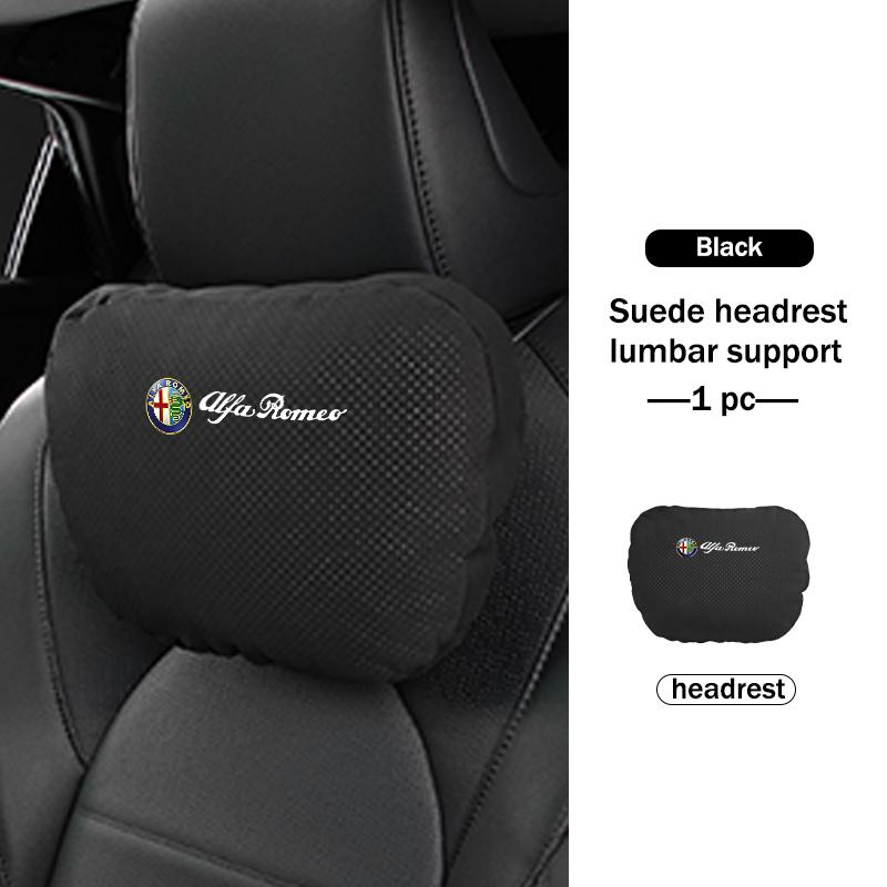 For Alfa Romeo Car Neck Pillow Head Support Pad Driver Seat Headrest Waist Support Mat 159 Giulietta Giulia 147 Mito 156 159 166
