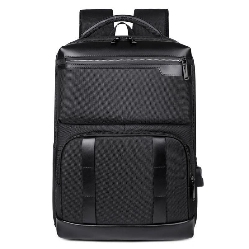 Large-capacity Backpack, Simple Commuting, Oxford Fabric Business Backpack, Charging Port, Multi-functional Business Trip Backpack