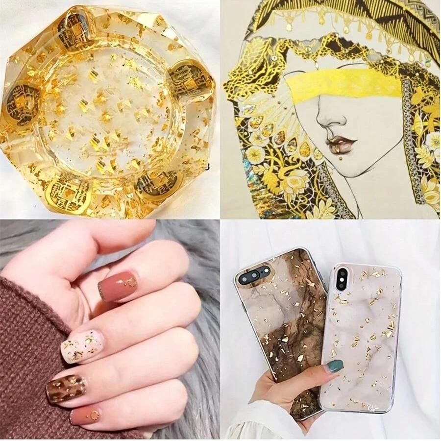 Candle Gold Foil INS Hot for Candle Molds Silicone Mold Aromatherapy Soap Mould Using For Candle Making Decoration