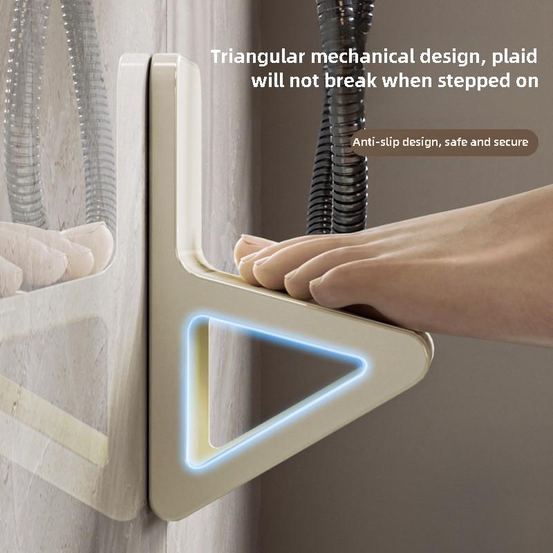 Bathroom Shower Foot Pedals Non Perforated Wall Mounted Non Slip Pregnant Women Rubbing Their Feet Board Wash Feet Accessories