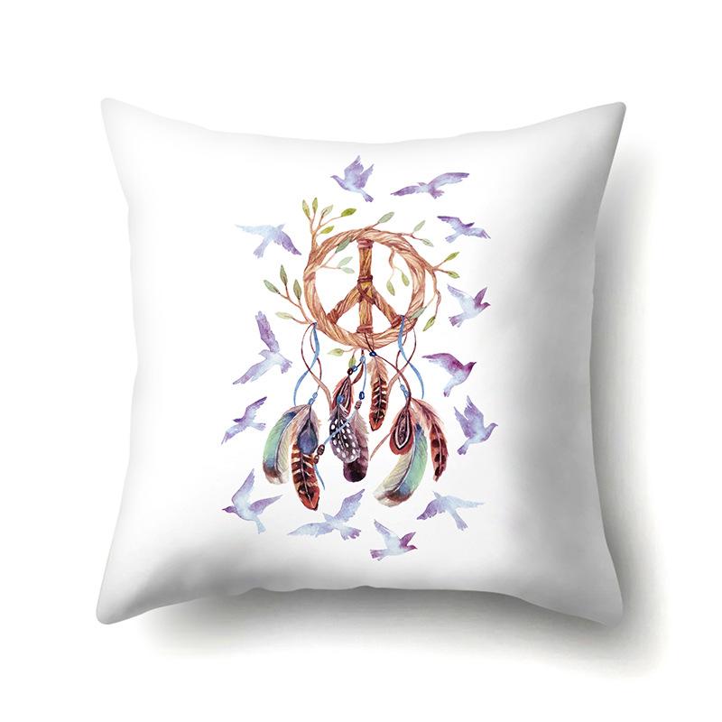 Dreamcatcher Boho Polyester Pillowcase Car Decoration Home Print Bedside Sofa Pillowcase
