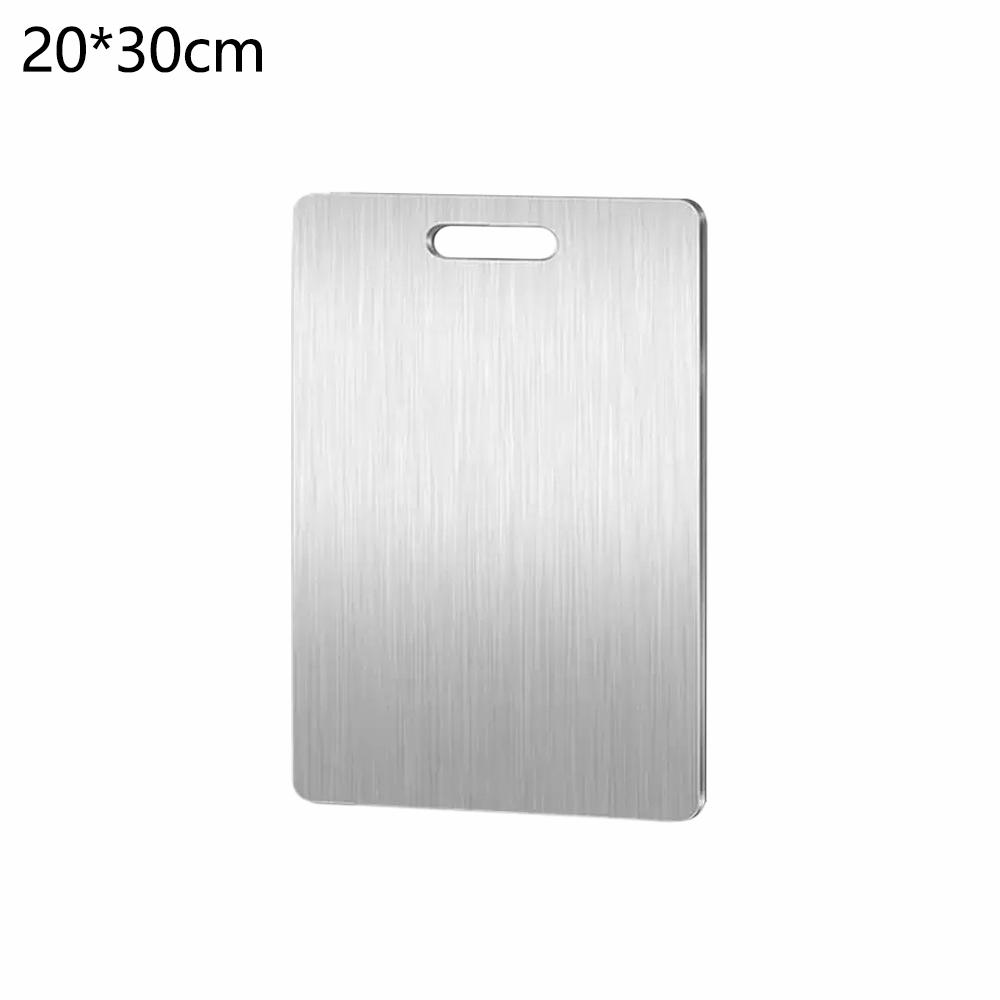 Stainless Steel Cutting Board Double Side Thickened Anti-Mold Kitchen Food Grade Chopping Board For Meat Fruit Vegetables