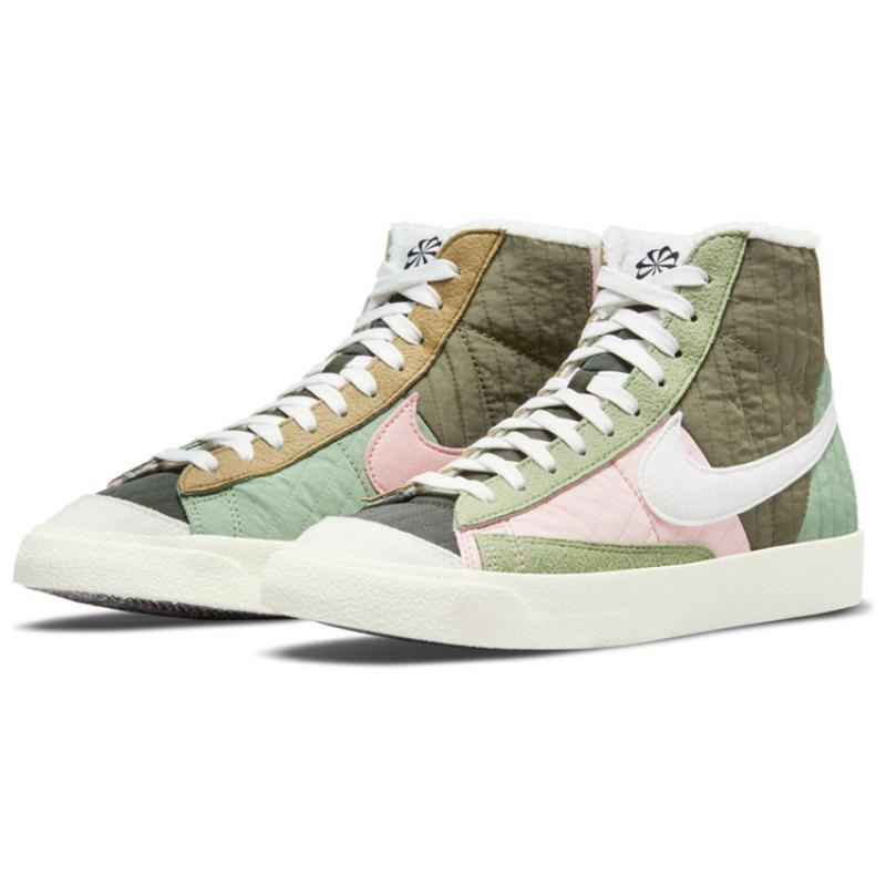 Nike Blazer Mid 77 LX Next Nature Toasty-Oil Green Women's Sneakers Skateboard Shoes DO7445-311