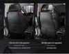 All-Season Universal Nappa Leather Car Seat Cover - Breathable Perforated Full Surround Design