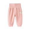 Children's Pure Cotton Open Crotch Pajama Pants - Baby Belly Protection for Spring/Autumn, Boys & Girls, Air Conditioning, Cold Prevention.