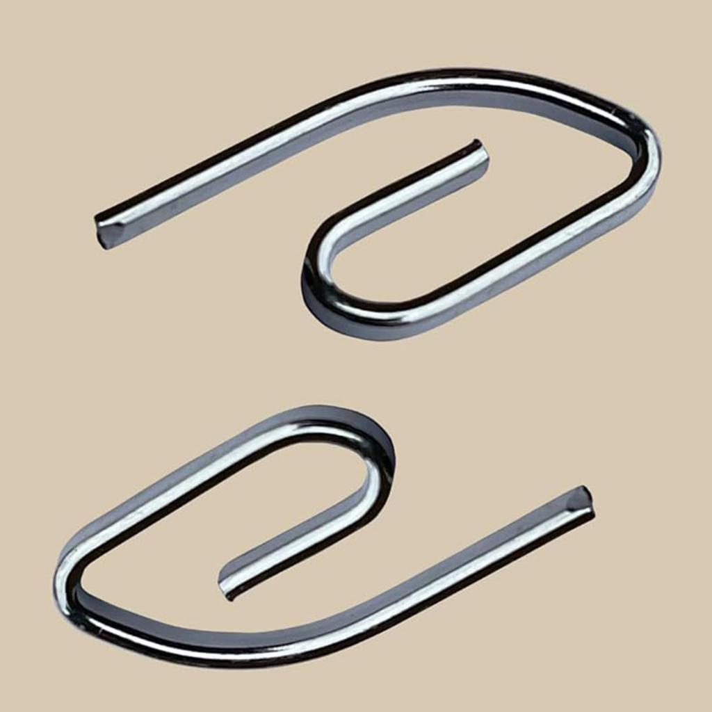 50Pcs Metal Curtain Hooks Heavy Duty Easy to Install Convenient for Hanging