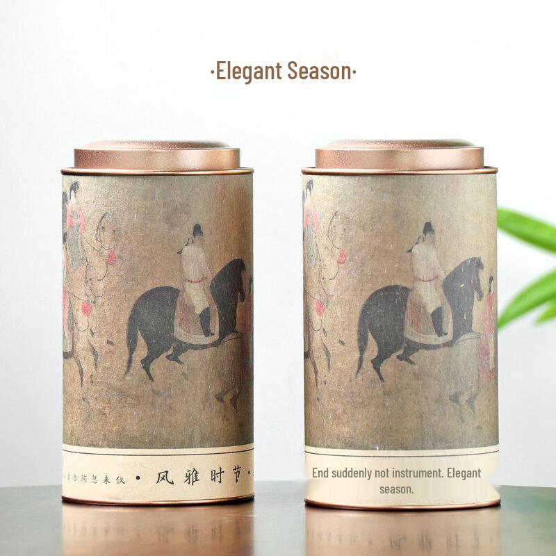 

Винтажный набор бумажных чайных банок