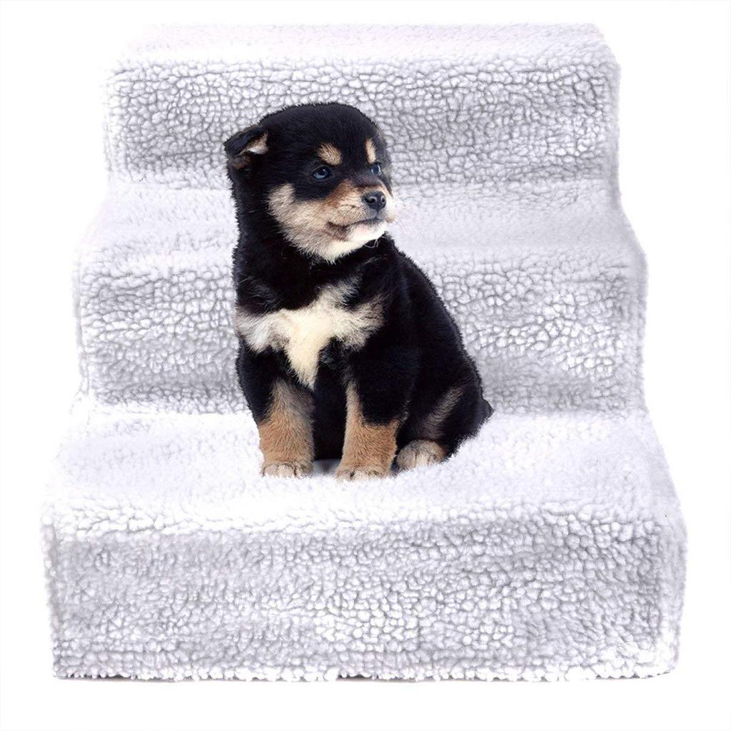 Lightweight Pet Stairs Animals Pet Bed Cat Dog Ramp Ladder 3 Steps Pet Dog Cat Supplies Washable Non Slip