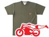 SPEED ADDICT Pocket T-shirt, S/S, ARMY GREEN, Size Small