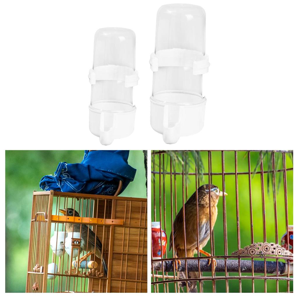 Pet Bird Water Feeder Bird Cage Accessories, Easily Clean, Bird Food Water Dispenser for Chicken Dove Parrot Canary Parakeet