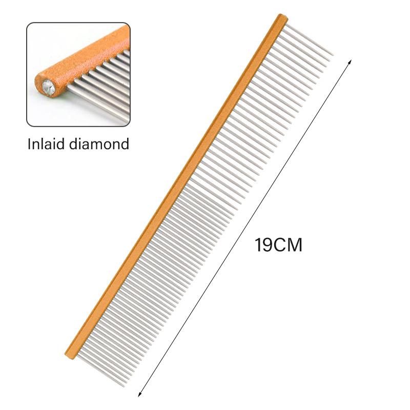 Light Aluminum Pet Comb 6 Colors Optional Professional Dog Grooming Comb Puppy Cleaning Hair Trimmer Brush Pet Accessories