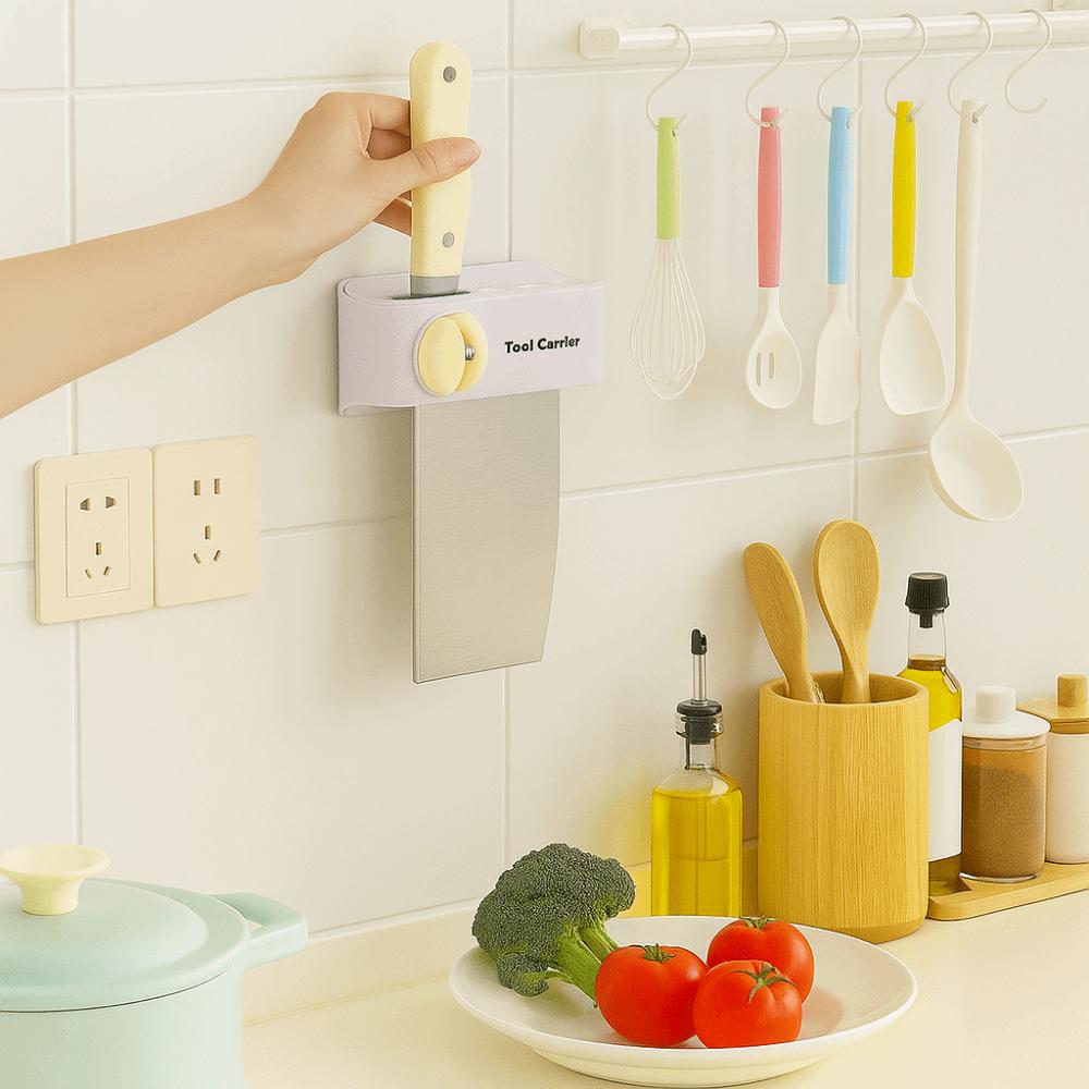 2Pcs Plastic Cutter Drying Rack Dopamine Utensil Rack Practical Cutter Holder  Kitchen