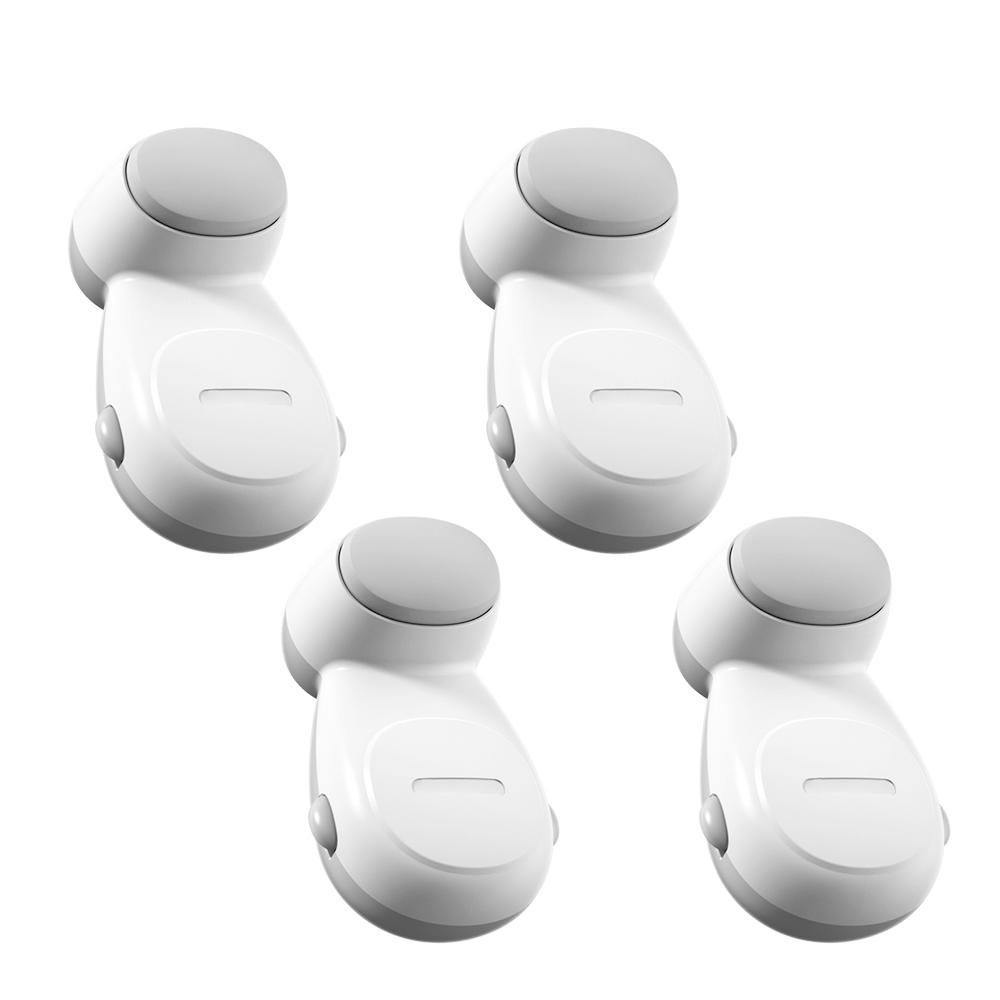 

WOKE 4+2 шт. Детский защитный автоматический дверной стопор, автоматическая защита пальцев двери для детей, автоматический противозащемляющий дверной стопор (белый) белый