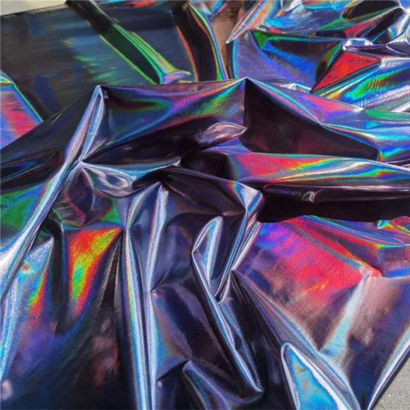 Elastic Artificial Leather Fabric Soft Luster for Diy Sewing Design Background Decoration Fashion Clothing Fabrics Wholesale