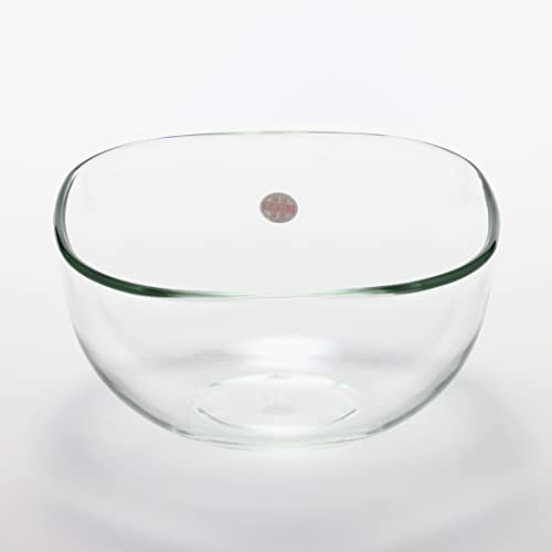 Iwaki Heat-Resistant Glass Bowl, Square, 23 x 23cm, 3.3L, KBC337