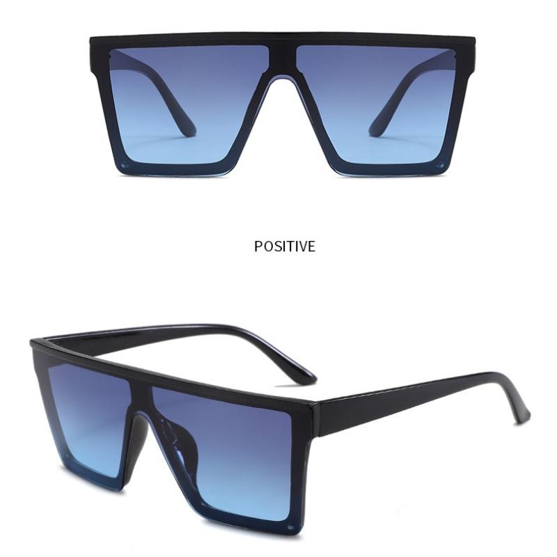 New Sunglasses One-piece Large-frame Sunglasses Women's Face Small Sunglasses