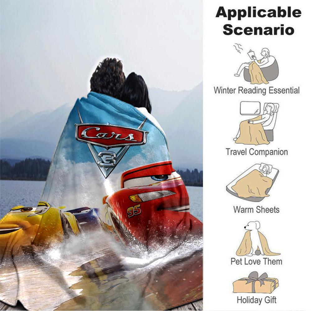 Cars Adventure Blanket Soft Throw Blanket For Home Bedroom Bed Sofa Travel Office Solid Christmas Blanket