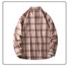Men's Retro Plaid Long Sleeve Shirt - Casual Fashion Jacket for Autumn and Spring