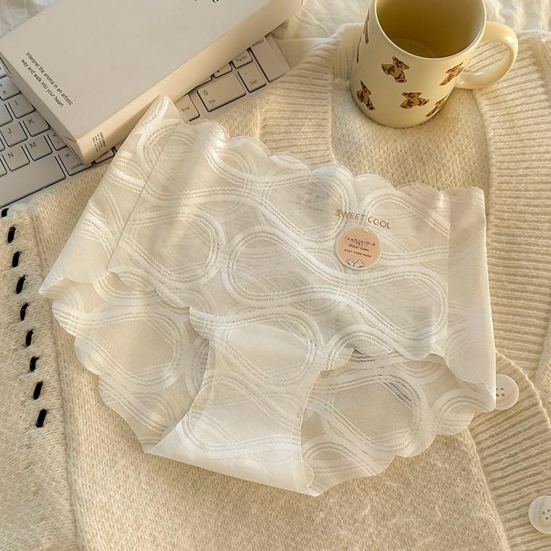 Female Summer Sexy Lace Pure Desire Wind Ice Silk Breathable Antibacterial No Trace Briefs
