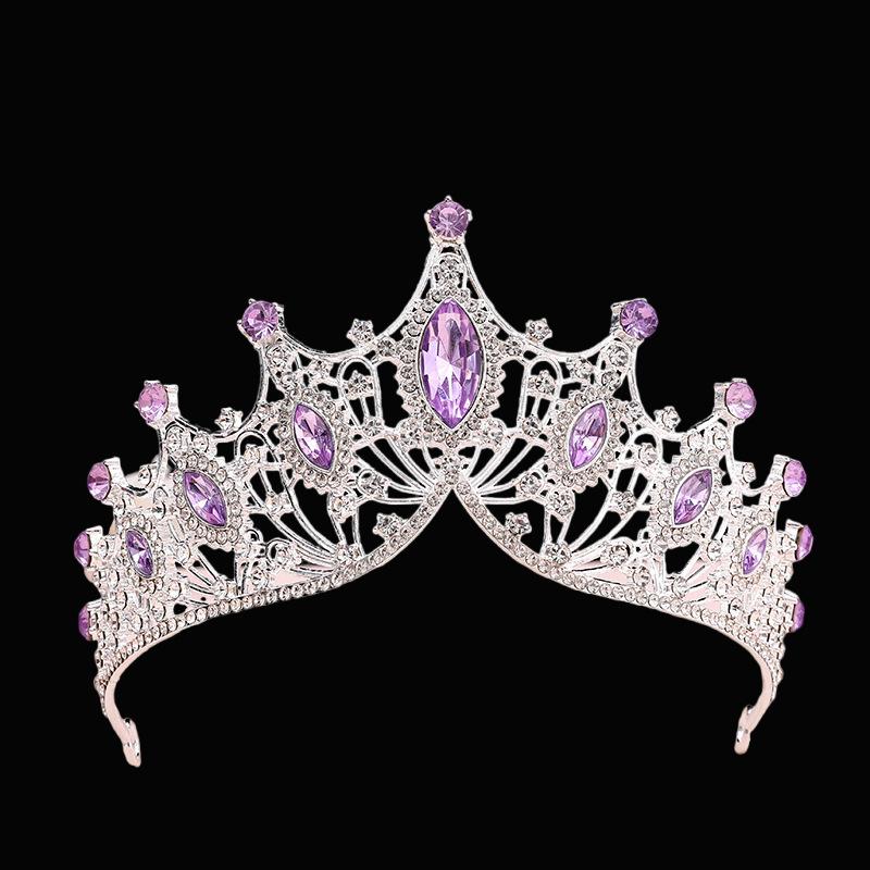 Bridal Crown Headband Headband Wedding Korean Style Birthday Adult Gift Crystal Crown Princess Dress Hair Accessory