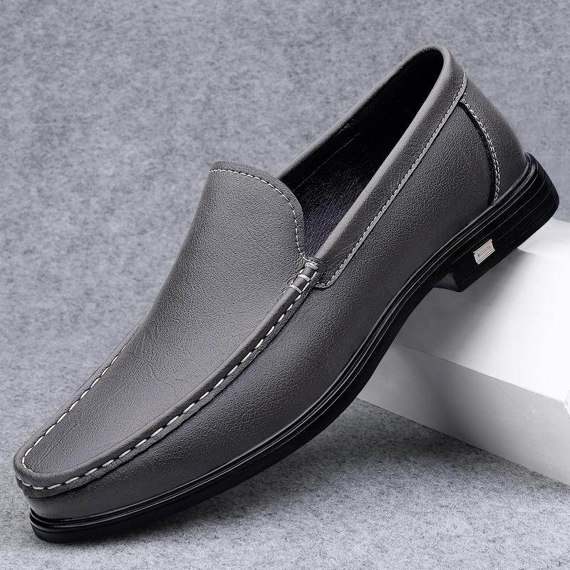Spring Genuine Leather Men's Loafers Comfortable Slip-on Driving Casual Low Heel Shoes Soft Bottom Business Dating Loafers Shoes