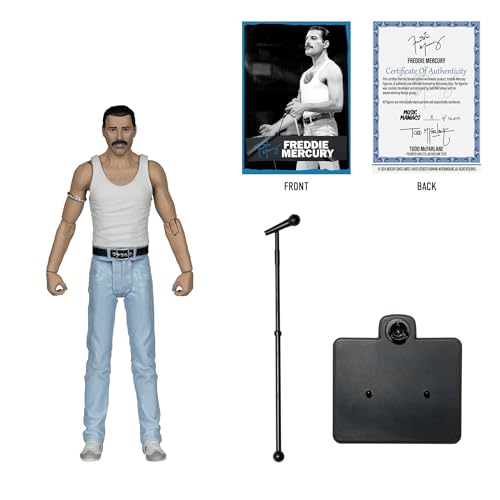 McFarlane Toys - Music Maniac Rock Freddie Mercury 6-inch Action Figure