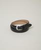 [Nano Universe] Split Leather Dress Belt Men's F Black 668-6150202