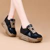 High on Platform Sneakers Shoes for Women Red Round Toe Woman Footwear Spring Autumn 2025 New Quality Stylish Y2k Fashion Sale
