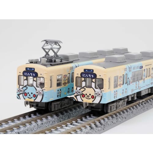 TOMYTEC Railway Collection, Nishi-Nippon Railroad 600 Series, Nishitetsu Kaizuka Line 100th Anniversary Wrapping Train, Set of 2, Diorama Supplies, 33