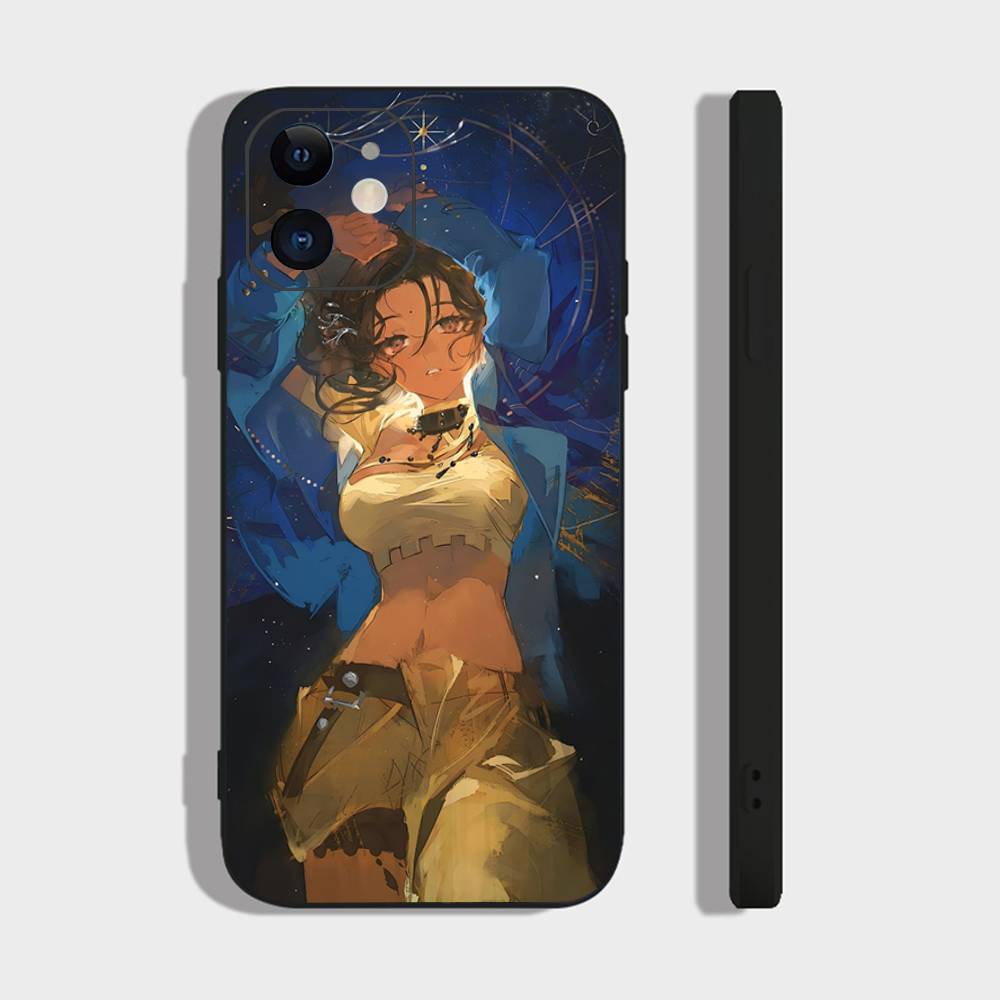 Black Dwarf Anime Reverse 1999 Phone Case For IPhone 17 Air 16 15 14 13 Pro Max 11 12 Black Silicone Cover