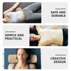2pcs Bamboo Neck Pillows 5cm Height Ergonomic Design for Neck Waist Support U shaped Lumbar Pillow Sleeping Aid Travel Camping