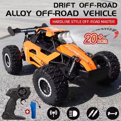 2WD 1:16 Auto RC 2.4G Fuoristrada Auto Telecomandate Radio Buggy Camion Corsa Arrampicata Drift con Luci LED Giocattoli Regalo per Bambini Ragazzi