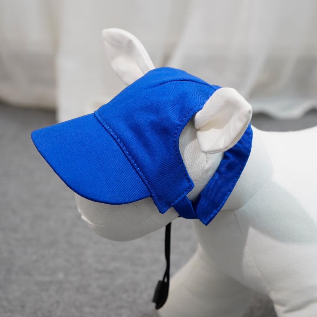 Pet Baseball Sun Hat, Adjustable Breathable Outdoor Visor Cap for Corgi Teddy Golden Retriever Puppy 20 Colors Lightweight Dog Sun Protection Hat