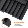 Expandable Utensil Tray for Kitchen,Silverware Drawer Organizer,Adjustable Flatware and Cutlery Holder for Spoons Forks Knives