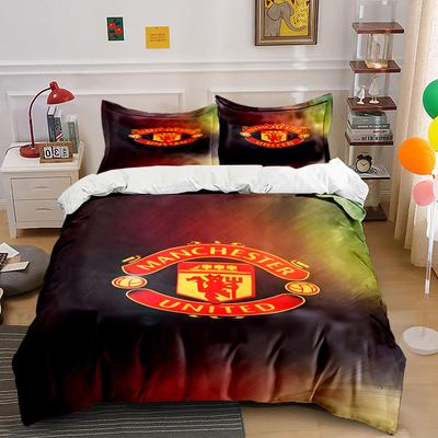 Manchester United Logo Pattern. Bedding Sets Duvet Cover Sets Duvet Covers Pillowcases(1 * Duvet Cover 2 * Pillowcases, Without Duvet Insert)