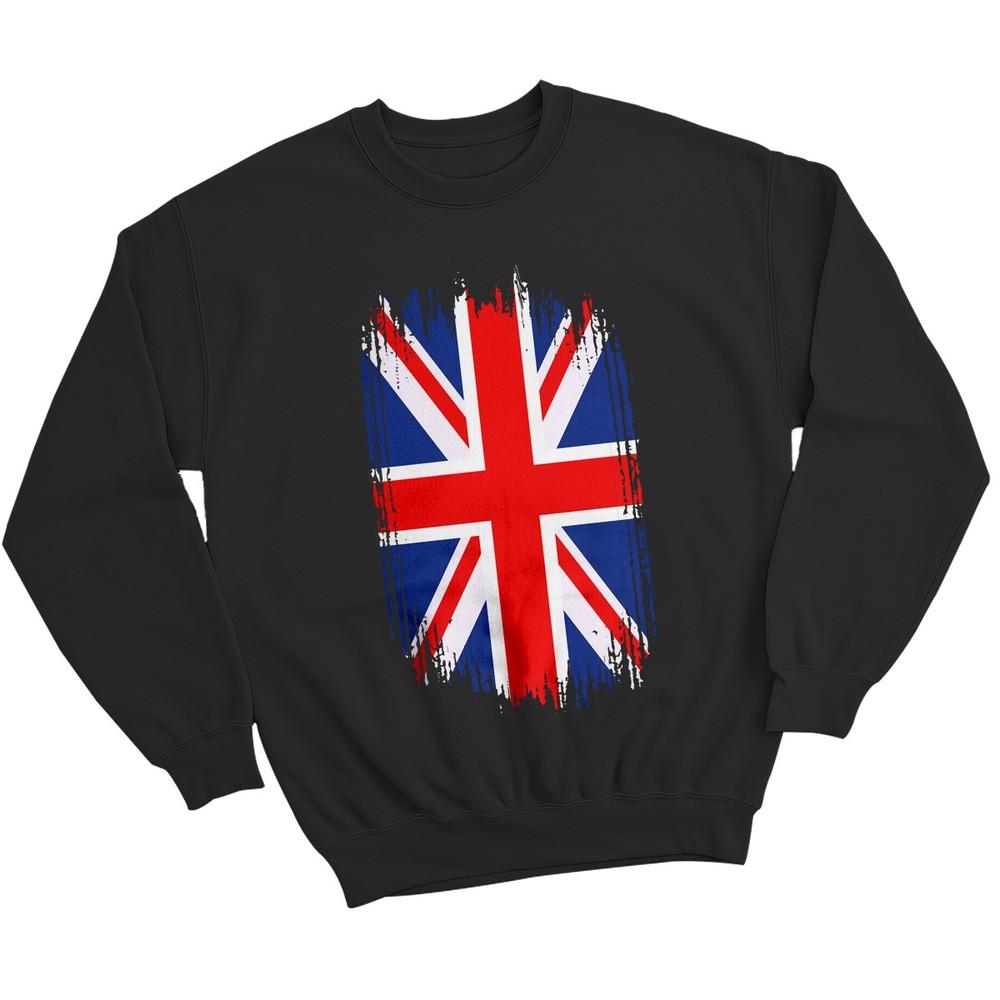 

Union Jack Flag United Kingdom Countries Mens Womens Jumper Distressed Style M
