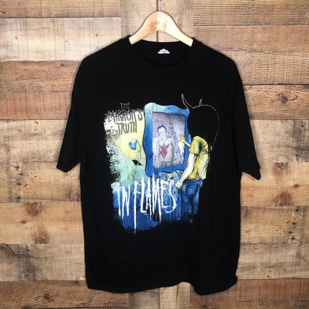 

In Flames Black T-Shirt Cotton Unisex S-23XL Gift For Friends 1P420 Unisex T-Shirt XXL