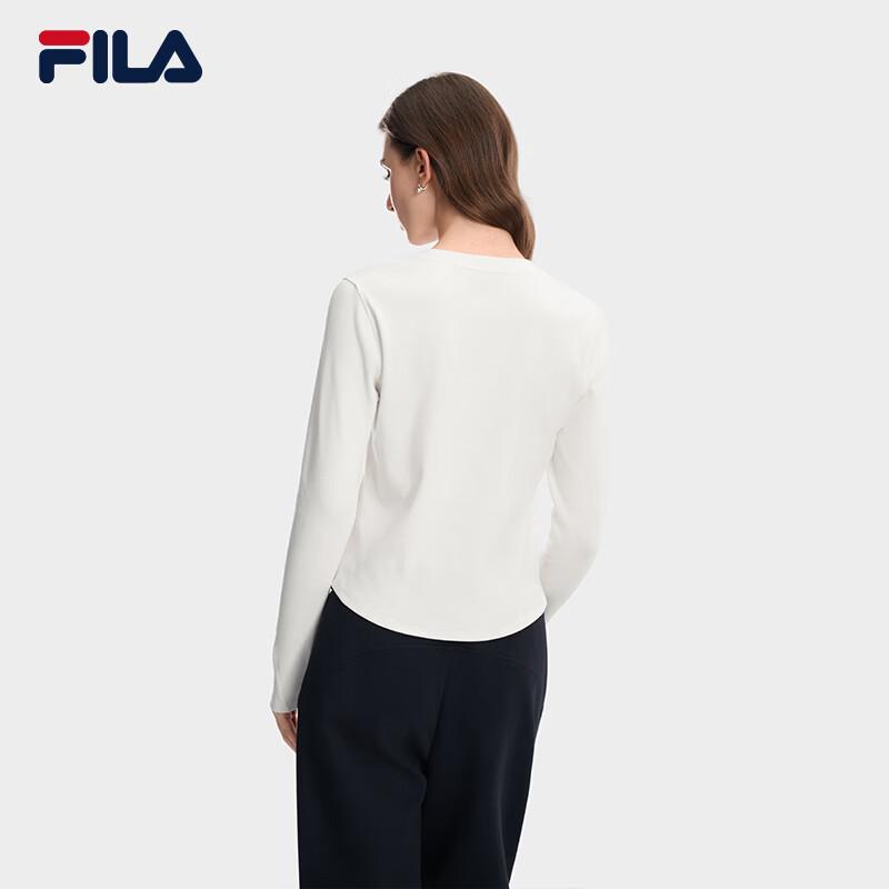 Fila Women's Slim Fit Long Sleeve Henley Top