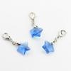 Five-Pointed Star Crystal Beads Tassels Charm Lobster Clasp Pendant for DIY Keychain Necklace Jewelry Making Tool