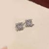 Zircon Star Clip On Earrings Fashionable Rhinestones Geometric Ear Cuff Stylish Ear Accessories for Fashion Enthusiasts