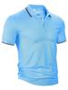 European and American Men's Summer Loose Lapel Short-sleeved T-shirt Casual Clothing