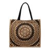 Large Capacity Linen Shoulder Bag for Women's New Ethnic Style Fashion Handbag KTB