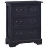 Day and Night - Day and Night Chest of Drawers Solid Mahogany Light Black Brown